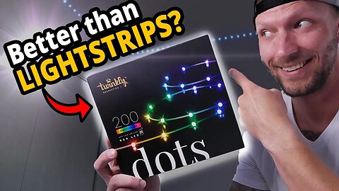 How To Install LEDs Around An Entire Room! 🌟Twinkly Dots Review!