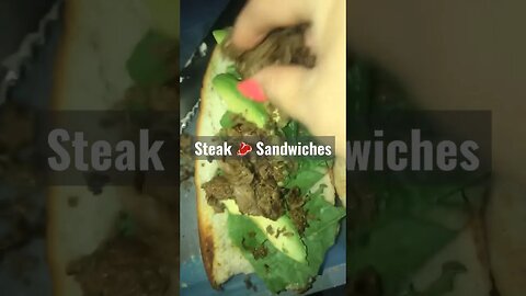 Shredded Steak 🥩 Sandwich #steak #sandwich