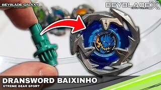 DRANSWORD 3-60LF atacando por baixo - Beyblade X ベイブレードX