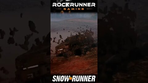 Getting stuck and mud flying everywhere in Snowrunner #shorts