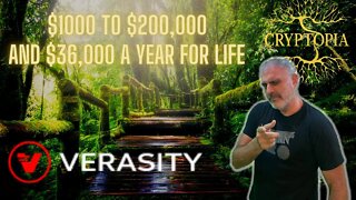 Verasity $1,000 to $200,000 Don't Pass Up This Opportunity.