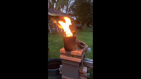 mesa solo stove burning