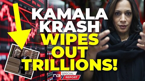 🚨BREAKING: $1 Trillion Wiped Out in Hours - The Kamala Krash is Here As Biden Goes Flower Shopping!🚨