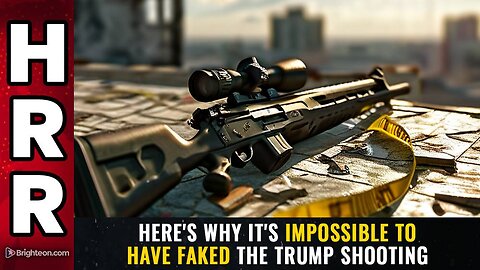 Here's why it's IMPOSSIBLE to have faked the Trump shooting