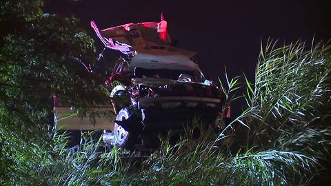 Man dies after car gets stuck under guardrail