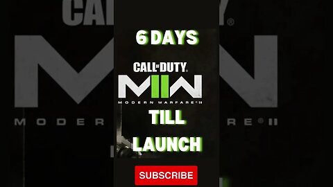 6 DAYS TILL MWII LAUNCH | #shorts