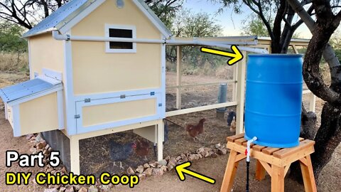 Building a DIY Chicken Coop Part 5 - Rainwater Harvesting / Watering System