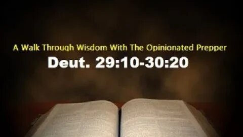 Deut. 29:10- 30:20 Nitzavim-Vayelech Sabbath Torah Portion