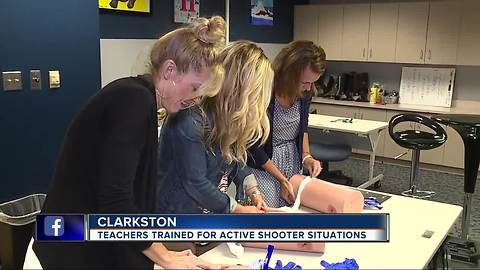 Clarkston teachers train for active shooter situations