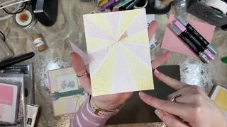 Technique Thursday with Cards by Christine - Flowering Sunburst Technique