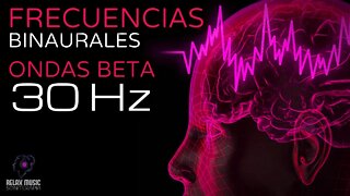 Terapia Sonido Binaural con Ondas Beta 30 Hz - Tono Puro - Tonos Milagrosos y Curativos