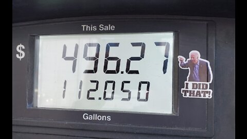 "I Did That" Biden Stickers Sweep the World at the Gas Pump as Prices Continue Climbing