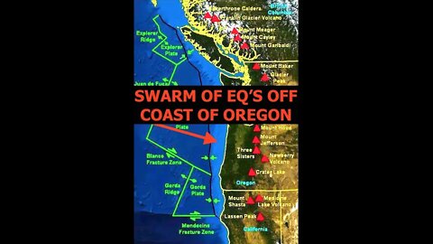 Harbinger to 'The Big One' ? Swarm of EQ's Hit Coast of Oregon Today & Cascadia Subduction Zone