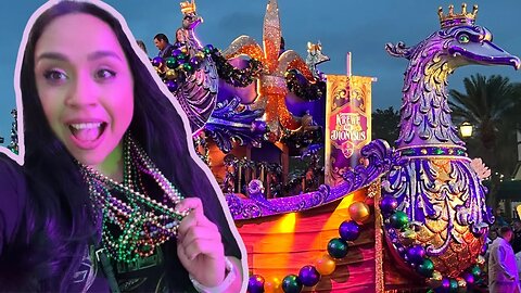 FIRST TIME at the Universal Orlando Mardi Gras Parade!