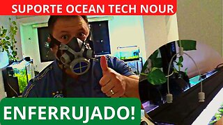 🔴 Pintando o Suporte Cromado da Luminária Ocean Tech Nour Freshwater - Enferrujou (Maresia) - DIY