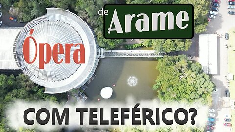 O teleférico da Ópera de Arame em Curitiba