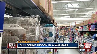 Handgun found in comforter set at Polk Walmart