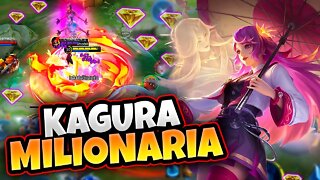 JOGUEI COM A NOVA SKIN DA KAGURA! VALE MAIS QUE UM CELTA | MOBILE LEGENDS