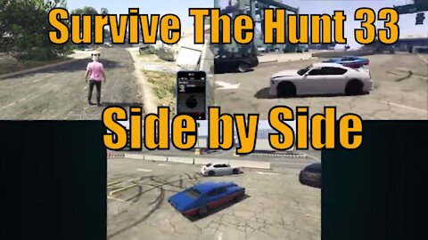 Survive The Hunt #33 - Side By Side Edit - All Perspectives - (@Failrace GTA 5 Challenge)