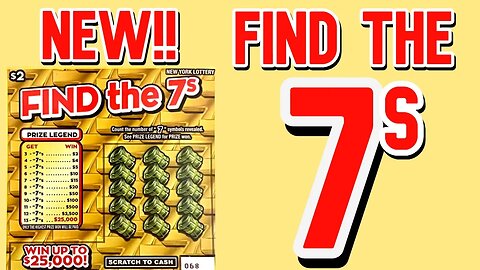 Searching for the 7's while Playing this Brand NEW Lottery Scratch Off Ticket! New York State Lotto