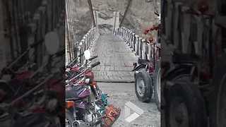 Scary suspension bridge in Skardu Valley || Viral Video UK