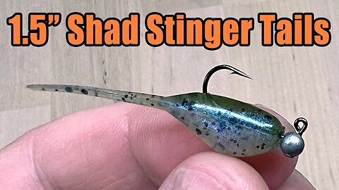 1.5" Shad Stinger Tails Crappie Fishing Bait