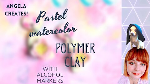 ART! Make pastel watercolor polymer clay with alcohol markers