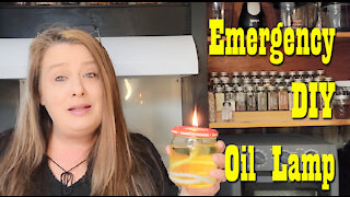 Emergency D.I.Y. Oil Lamp ~ Preparedness