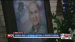 WWII veteran getting a proper funeral