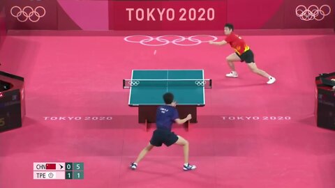 Fan Zhendong vs Lin Yun Ju SF Tokyo 2020 Olympic Highlights 5