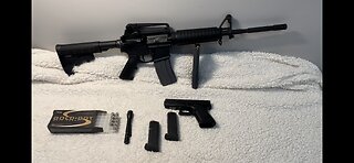 Rifle and Pistol Pairings part 12- “Anytown USA” police patrol setup. AR15 M4 and 40 cal Glock