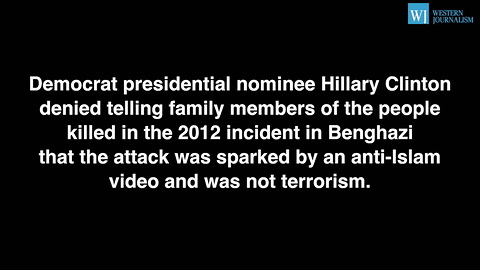 Hillary Clinton Denies Blaming Benghazi Attack On Video