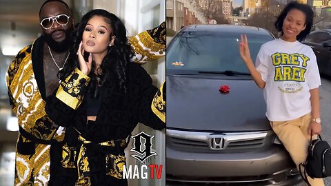 Pretty Vee Is Hyped After Rick Ross Surprises Her With A 2022-03 Honda Civic! 😭