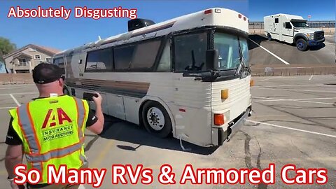 So Many RVs at Auction Cheap, Armored Car RV Conversion? Was It Gross 🤮