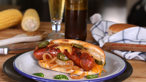 Beer Brat Hot Dogs