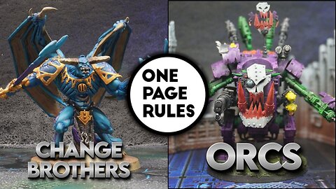 One Page Rules: Change Demons v. Orc Maruaders