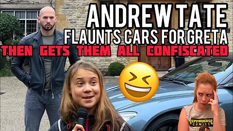 The Andrew Tate Flaunted His Cars To Greta Thunberg... Now Has All Cars Confiscated By Romanian Cops