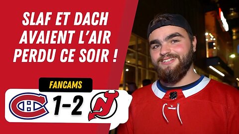 "SLAF ET DACH AVAIENT L'AIR PERDU CE SOIR !" | MTL 1-2 NJD | FANCAM