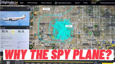 Spy Plane Circles Above Arizona 2020 Election Audit!
