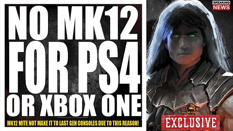 Mortal Kombat 12 Exclusive: NO MK12 On PS4/XBOX,WB WANTS IT ON PS5.XBOX SERIES X + MORE!