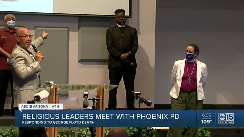 Religious leaders meet with Phoenix PD over George Floyd's death