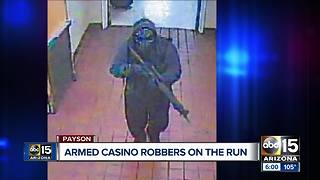 FBI: Payson armed casino robbers on the run