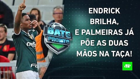 Endrick FAZ HISTÓRIA, e Palmeiras pode SER CAMPEÃO HOJE; Fla x Santos tem POLÊMICA! | BATE PRONTO