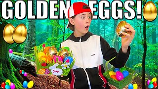 EASTER EGG hunt with JACKPOT golden eggs *MONEY & CHOCOLATE