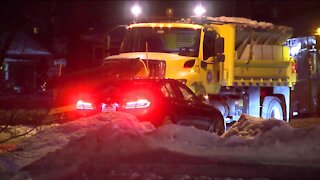 Milwaukee snow plow, car collide at 51st and Glendale