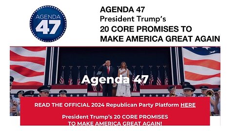 Agenda47 Platform | 20 CORE PROMISES