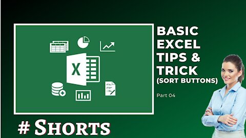 Basic Excel Tips Trick (Sort Buttons) Part 4 #Excel #Learn