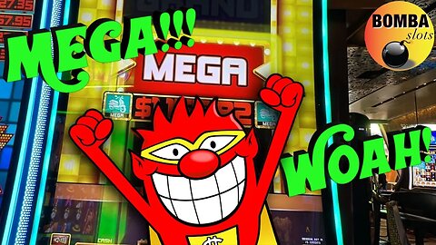 NO WAY!!! GOT THE MEGA!!! 🎉 #LasVegas #SlotMachine #Casino