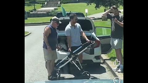 How Many Men Does It Take To Collapse A Baby Stroller?