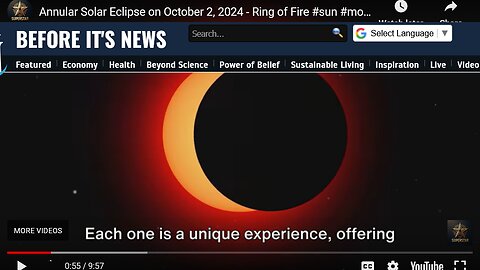 Annular Solar Eclipse on October 2, 2024 - Ring of Fire #sun #moon #earth